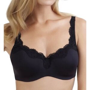Le Mystere Lace Tisha Bra 965 Underwire Black‎ Size 32G NWT $76